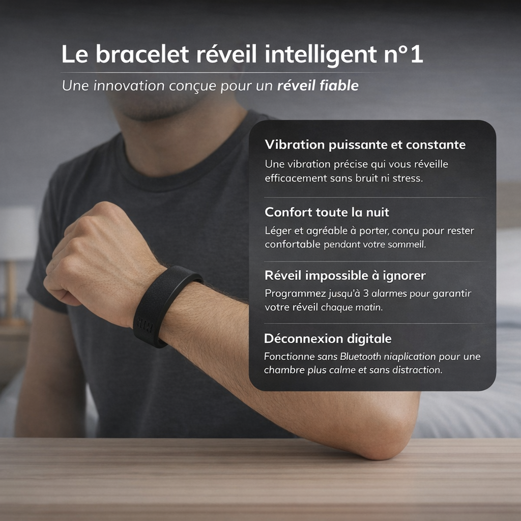 Réveil Vibrant Intelligent – KOVA PRO