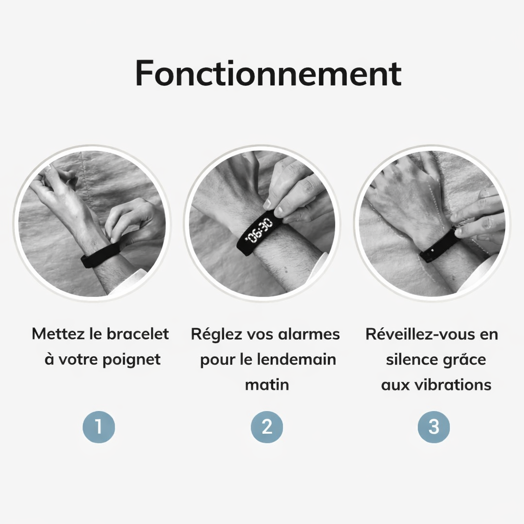 Réveil Vibrant Intelligent – KOVA PRO